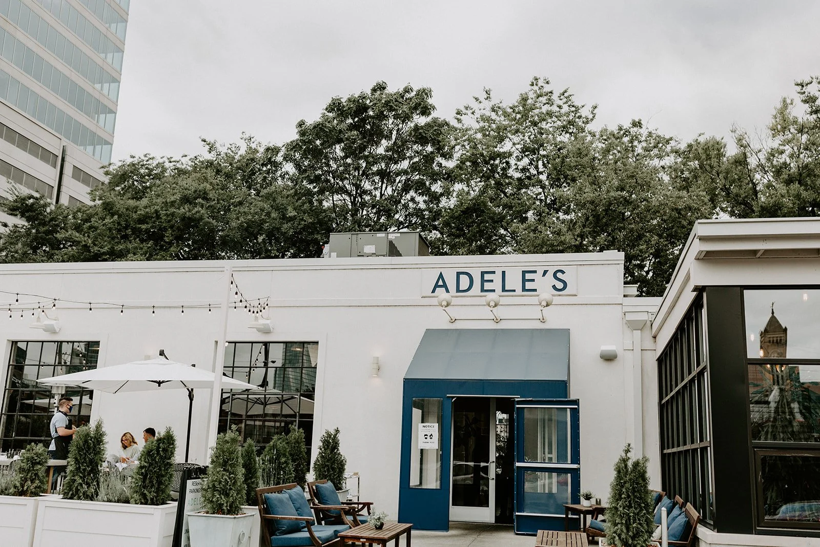 Intimate rehearsal dinner table setting at a Nashville restaurant venue