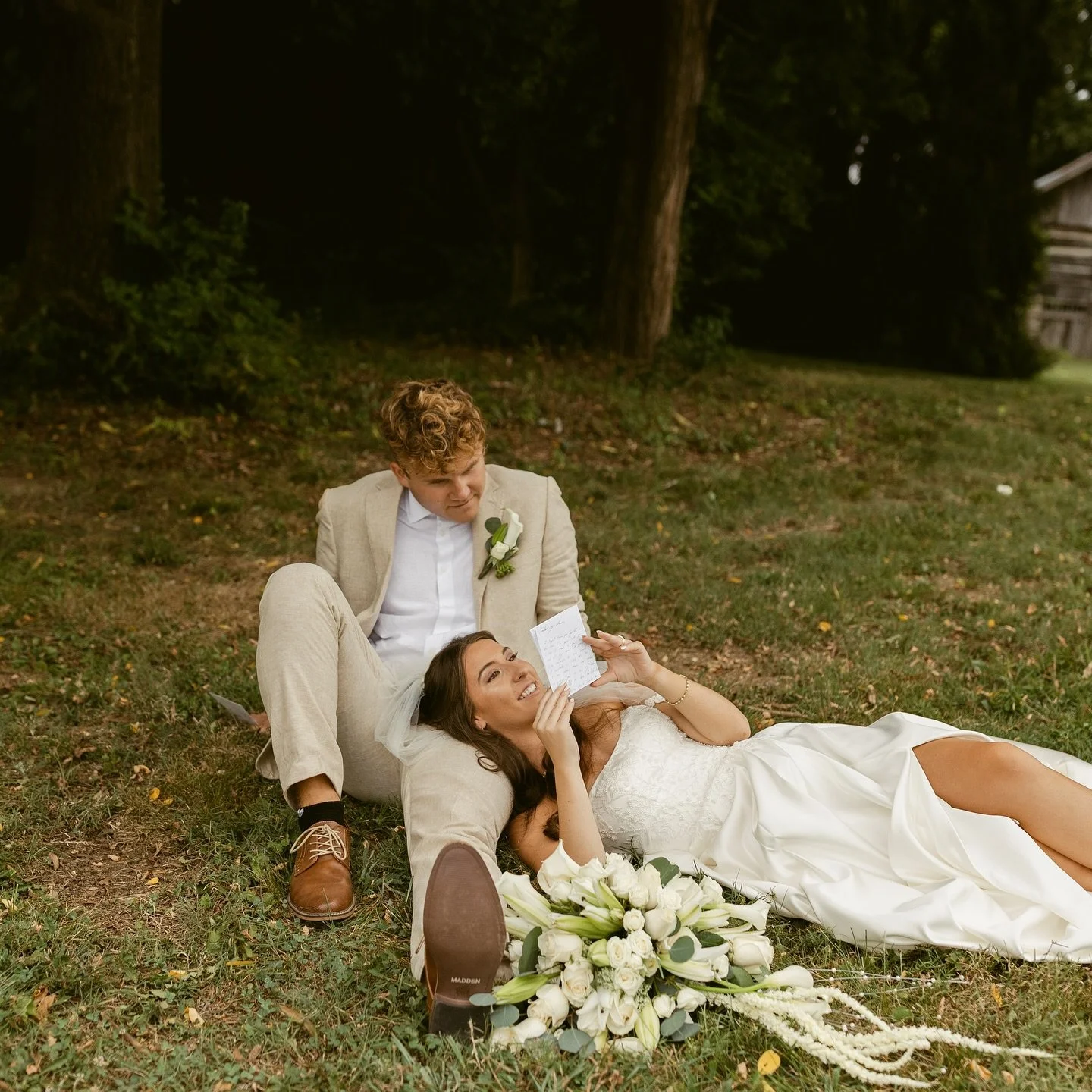 Hope wanted a quiet moment to exchange letters after the ceremony, and I&rsquo;ve gotta say there&rsquo;s something a little more relaxed about doing it after the &lsquo;I do&rsquo;s&rsquo; instead of before 